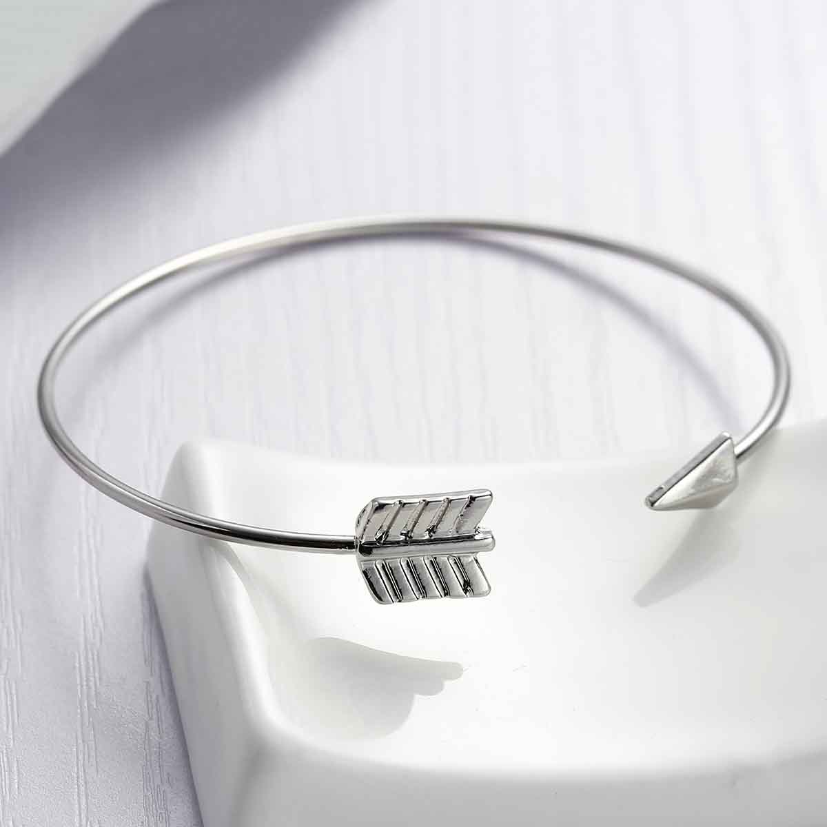 Bracelet Bangle, Arrow  , silver