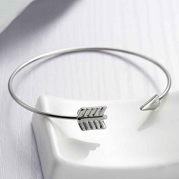 Bracelet Bangle, Arrow  , silver
