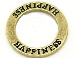 Affirmationsring,Brons  "HAPPINESS"