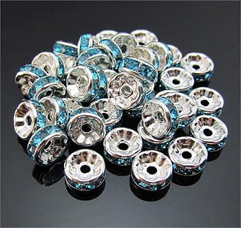 strassrondell, Silver 8 mm Turkos