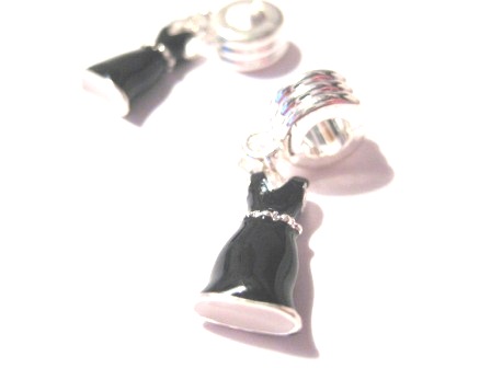 Bead / Pendant,  dress black - 2