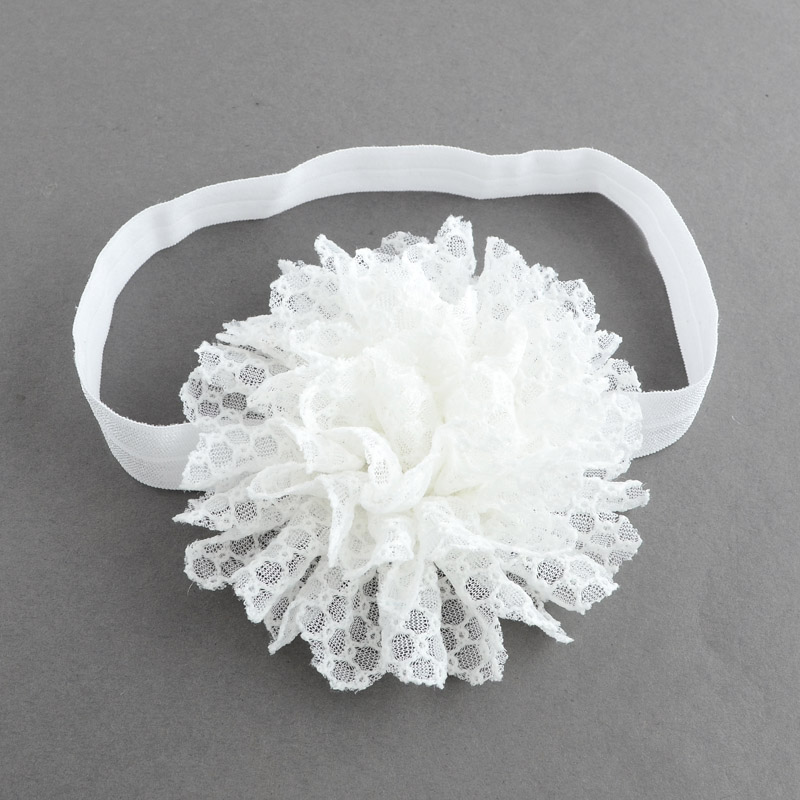 Headband - white lace