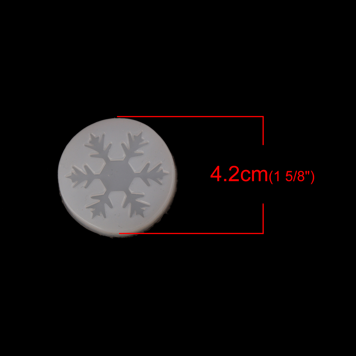 Silicone Resin Mold  snowflake 37 mm