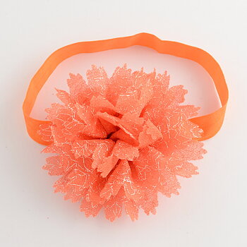 Headband - Orange  glitter