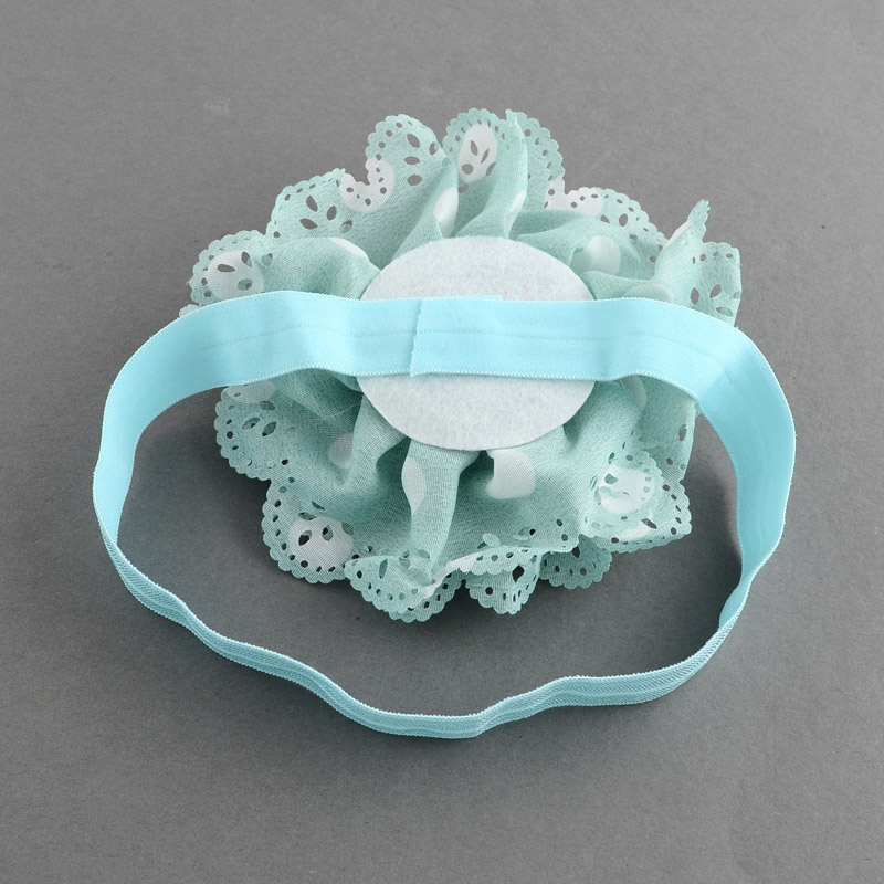 Headband - Aqua Lace - 2