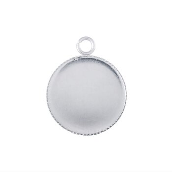Cabochonhållare/ fäste -Stainless Steel 30mm