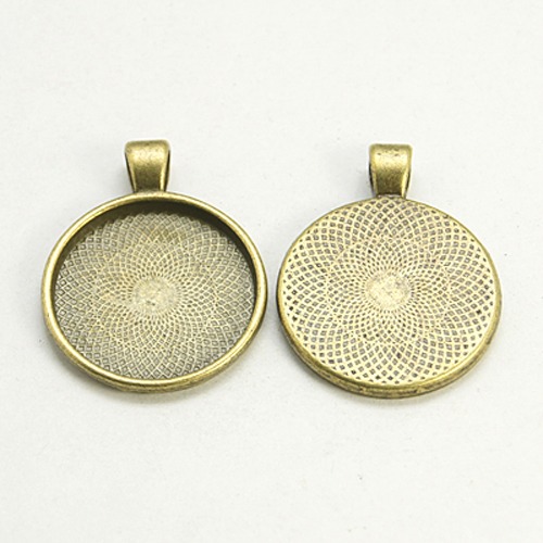 Cabochon/ 25mm, bronze