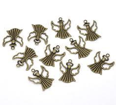 Charm,angel bronze, 