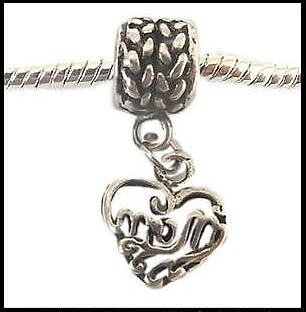 Bead / pendant - dingle "mom"