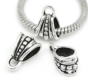 Connector /bail/Berlockhållare - Antiksilver  15mm