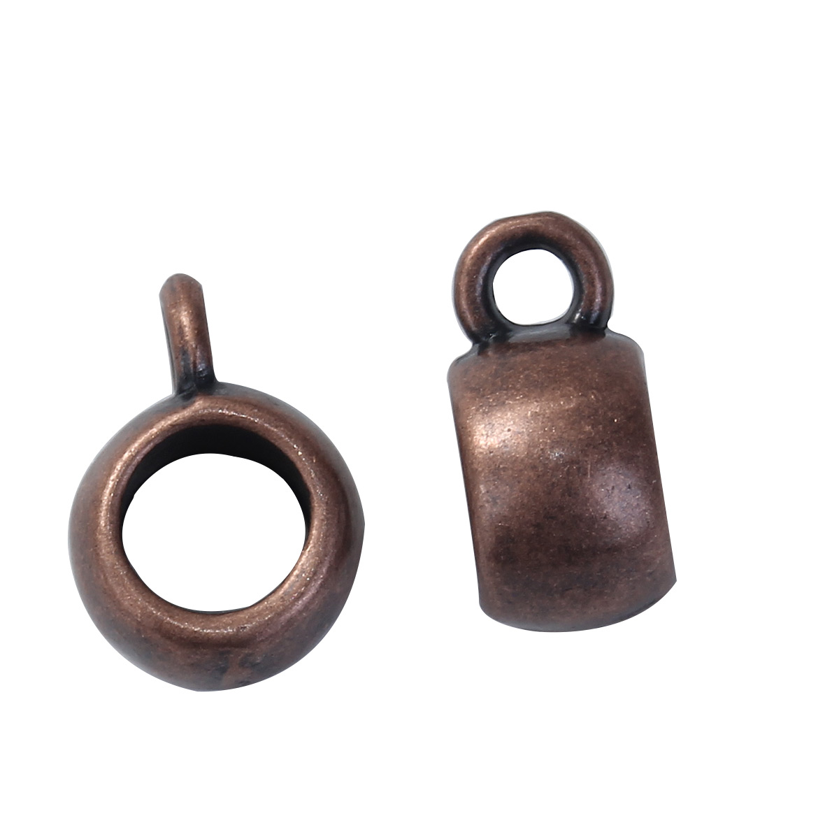 Connector / bail in copper metal 11mm