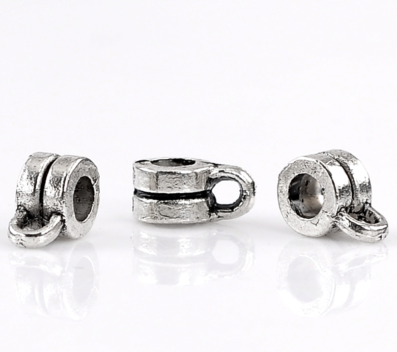 Connector /bail/Berlockhållare -Silver, 9mm