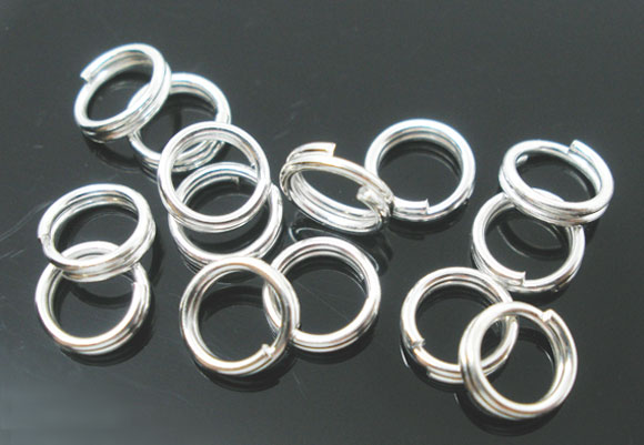 Splitring/Dubbelring, Silver 4mm