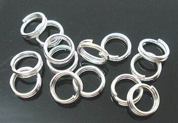 Splitring, silver 4mm