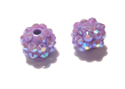 Resin / Pave bead - 12 mm