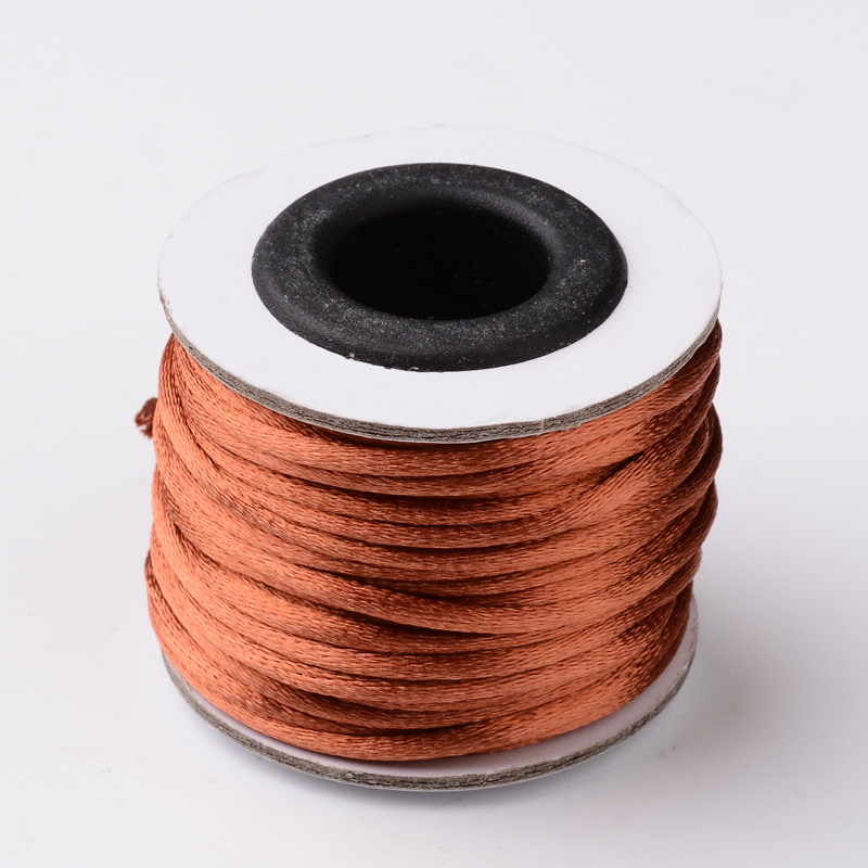Nylon thread, 2mm. whole roll. Chocolate,  - 2
