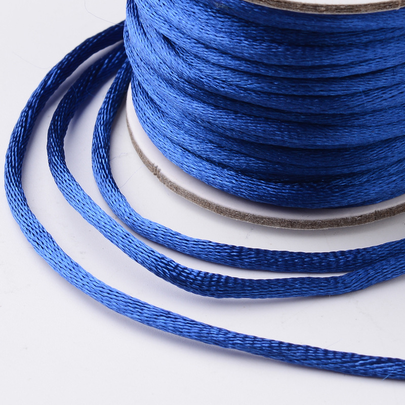Nylon thread, 2mm. whole roll.  Blue