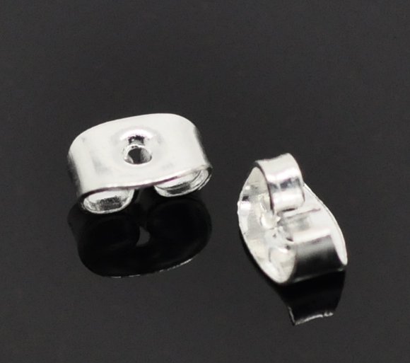 Bakstycke till örstift - silver