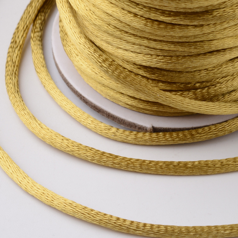 Nylon thread, 2mm. whole roll.  Goldenrod
