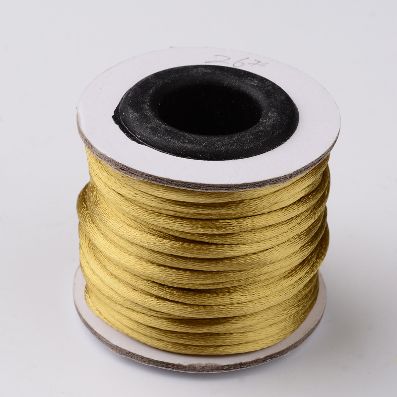 Nylon thread, 2mm. whole roll.  Goldenrod - 2