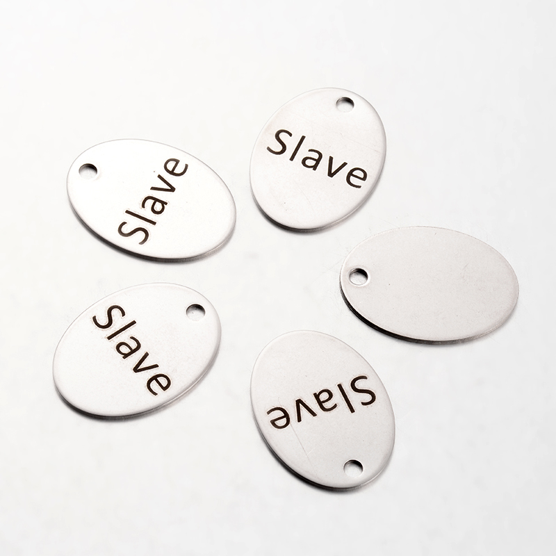 Berlock Rostfritt stål, Oval  "Slave"