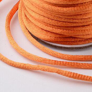 Nylontråd, 2mm. Hel rulle.  Orange