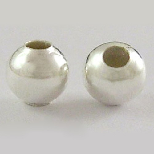 Mellandel , Rund silverkula, 3mm