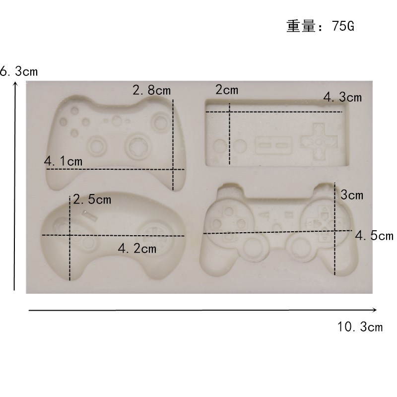 Gjutform  i silikon - Gaming kontroller, Xbox, PS4, Nintendo - 2