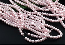 Vaxade Glaspärlor , 4mm Rosa