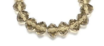 Faceted,   4mm,  grey