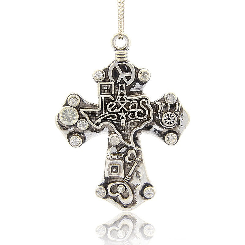 Large Luxury pendant - Texas Cross