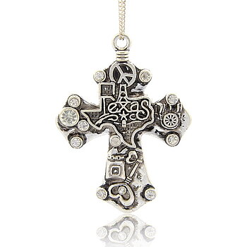 Large Luxury pendant - Texas Cross