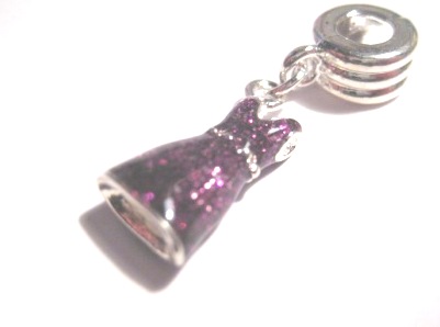 Bead / Pendant,  dress purple - 2