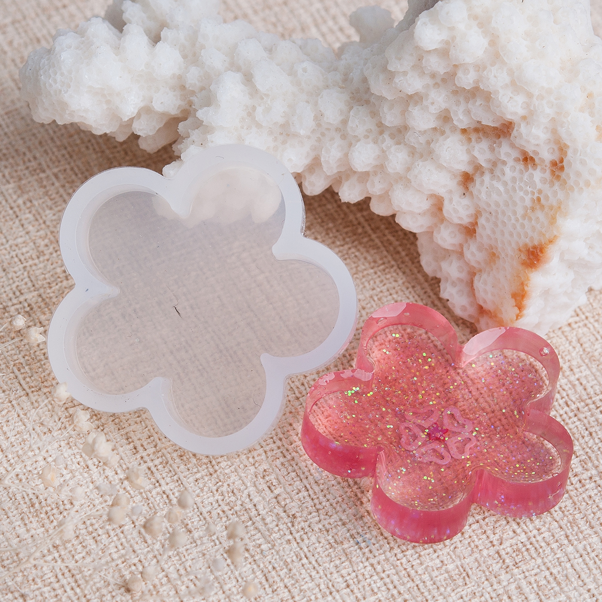 Silicone Resin Mold Flower - 2