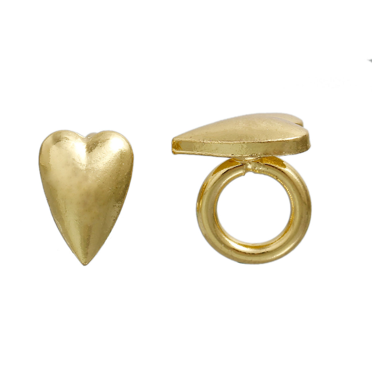 Regaliz - ring med Hjärta , guld