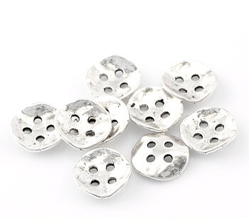 Buttons in the metal - round