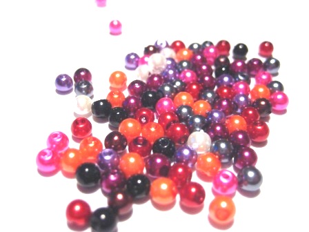 Vaxade Glaspärlor , 4mm Mix - 2