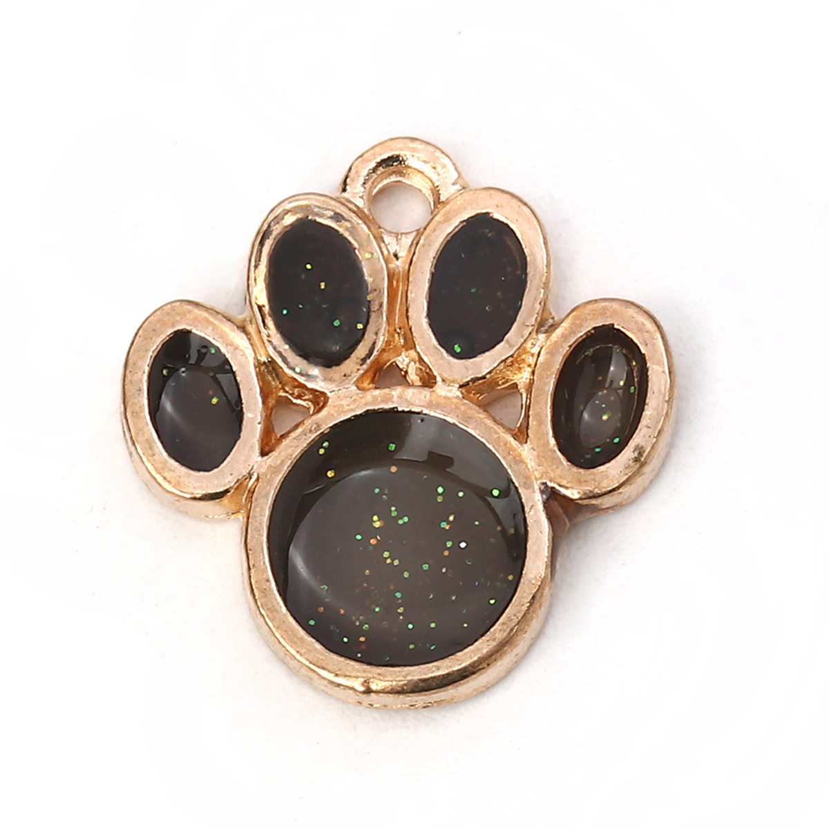 Charm horse  , enameld paw glittering