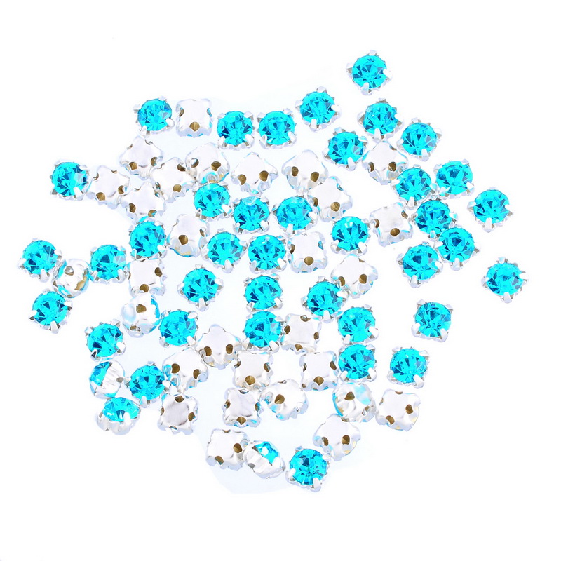 Montees, sewons. 4mm Turqouise
