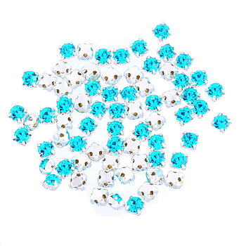 Montees, sewons. 4mm Turqouise