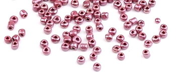 Seedbeads - Pearl  coconutbrown 3mm