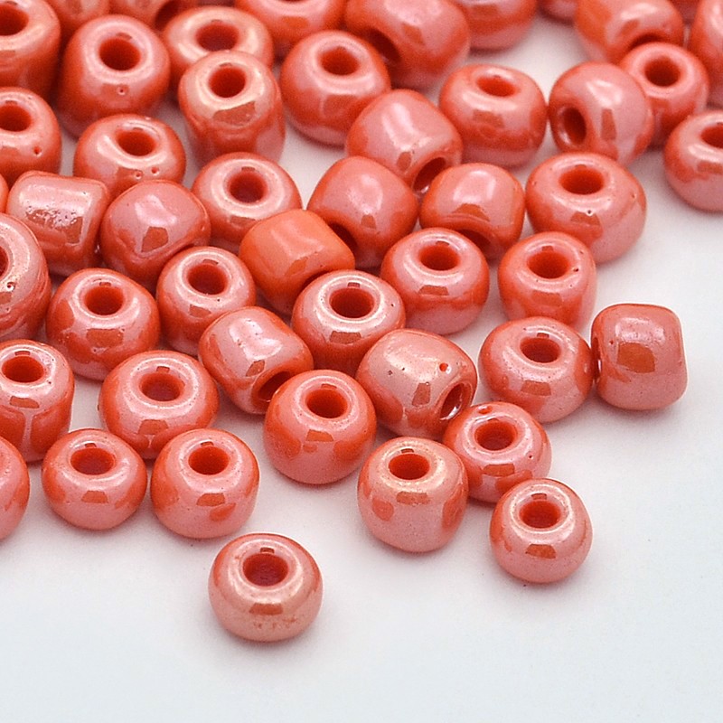 Seedbeads   Pearl Apricot 3mm 8/0