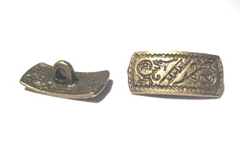 Buttons in the metal - folklore, bronze