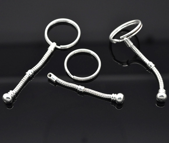 Snake chain key ring, 7cm - 2