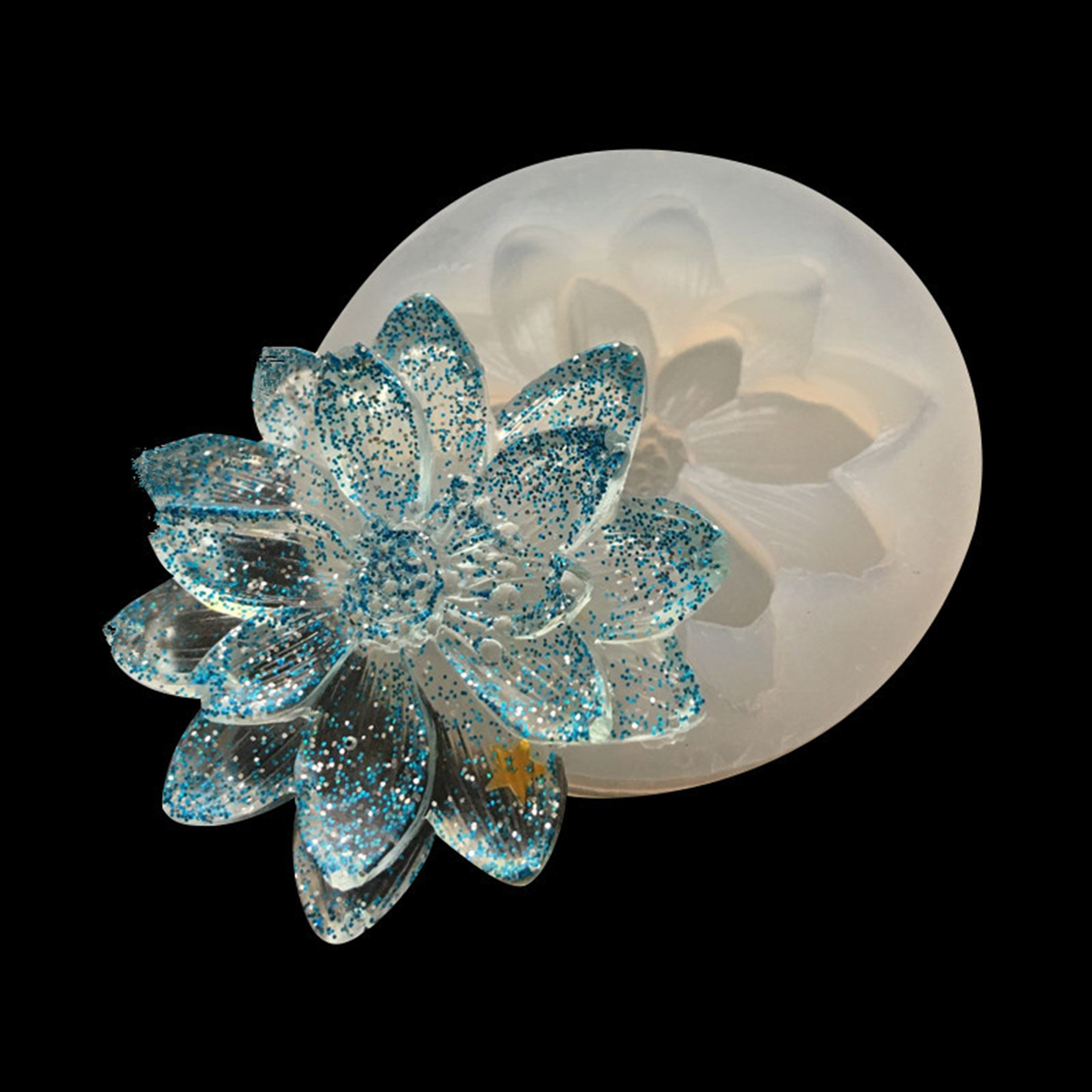 Silicone Resin Mold  Flower 43mm