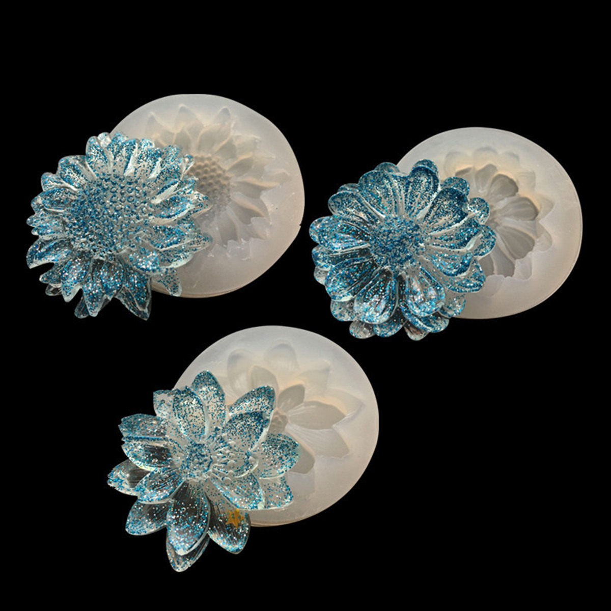Silicone Resin Mold  Flower 43mm - 4