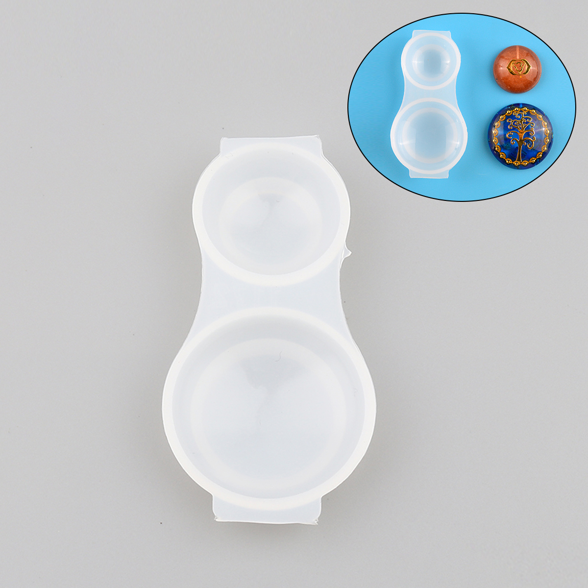 Silicone Resin Mold Round 2 pcs