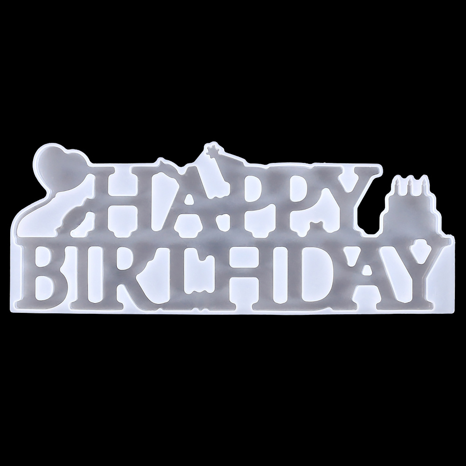 Silicone Resin Mold  "Happy Birthday" 25cm - 2