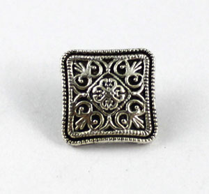 Buttons in the metal - floral