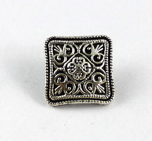 Buttons in the metal - floral